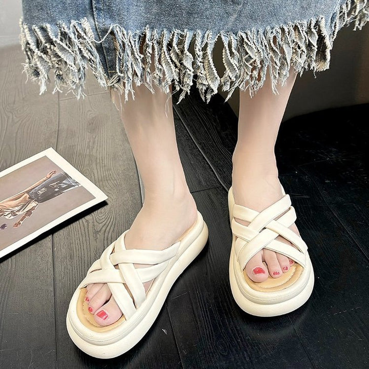Dame Comfort-sandaler med justerbart krydsbånd-design og skridsikker sål Stilla