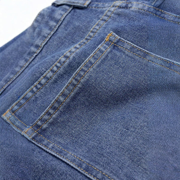 Dame mode højtaljede jeans med bred ben Skovae