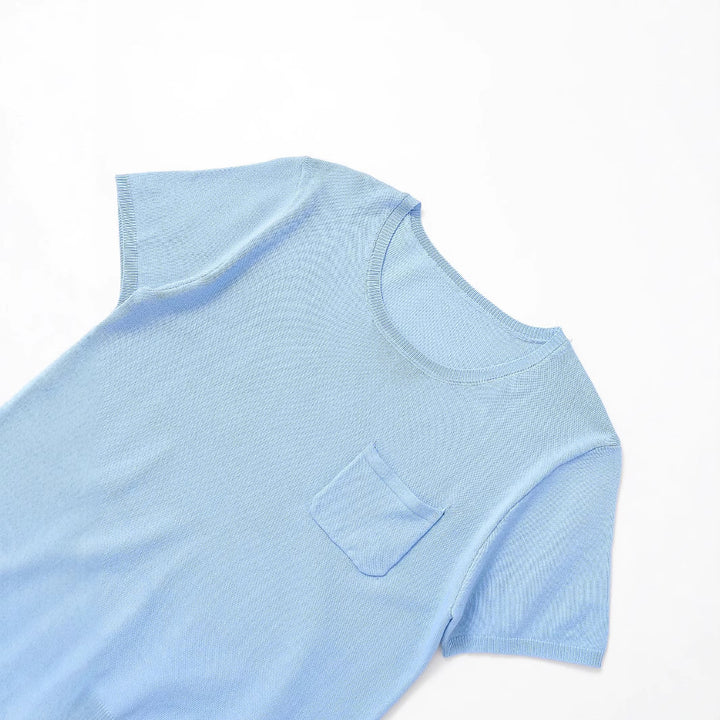 Femme Kortærmet Lomme T-shirt Stilla