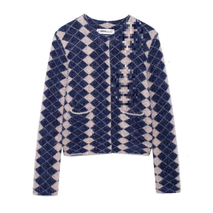 Femme Mønstret Strikcardigan Stilla