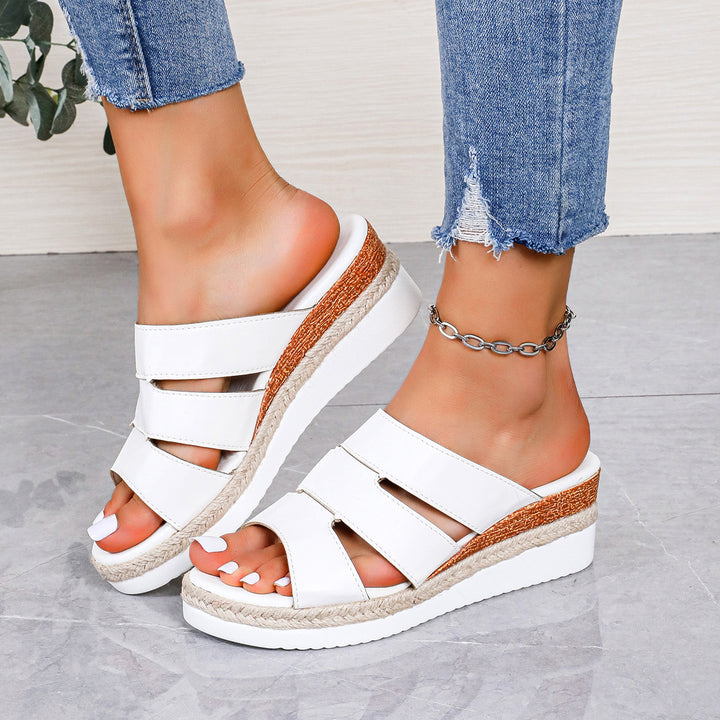 Dame Plateau-Sandaler med moderne rem-design og blød indersål Stilla