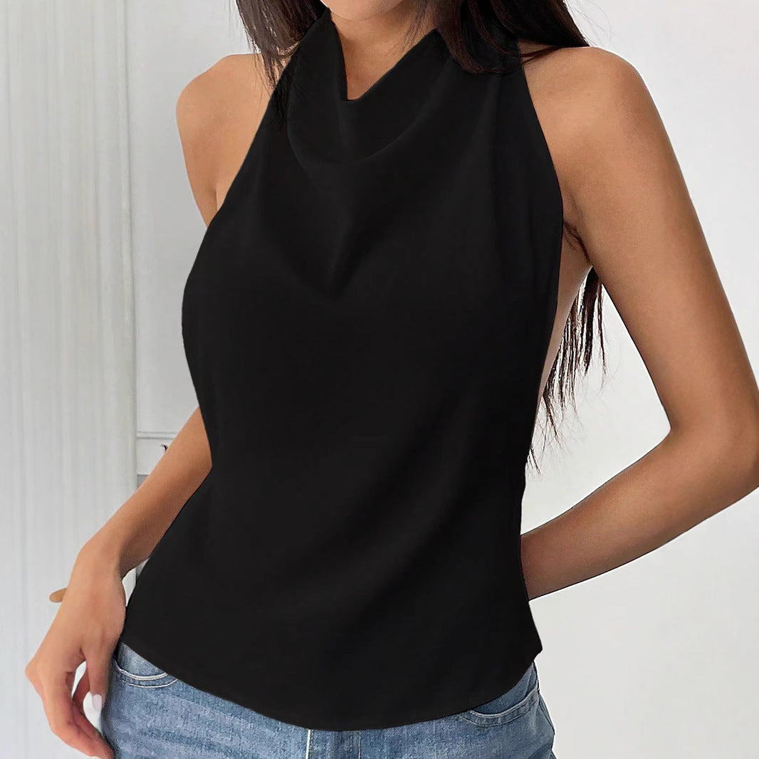 Dame luftigt Cut-Out Top med afslappet chic Stilla