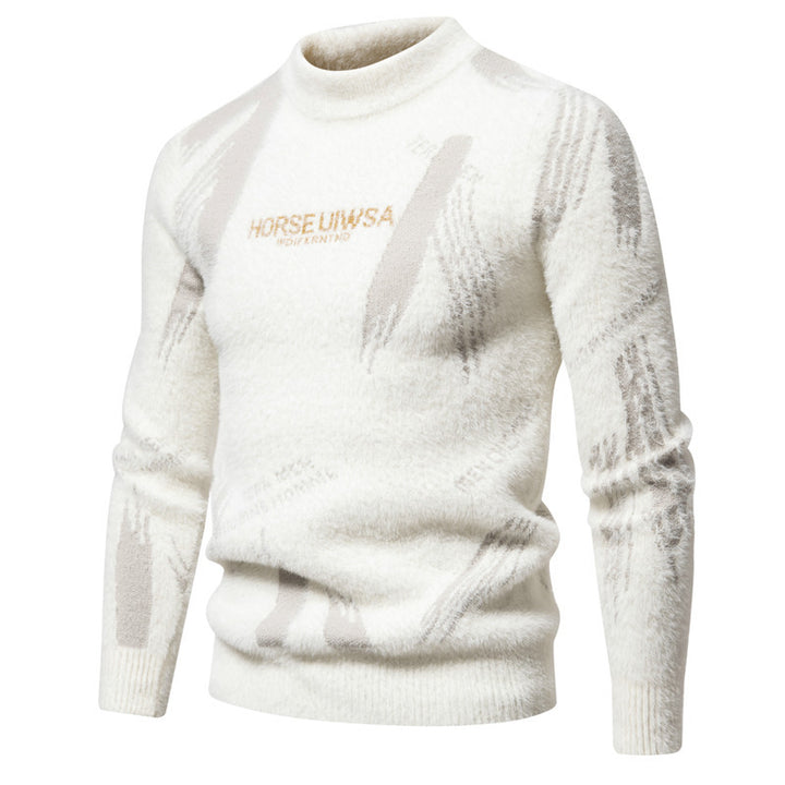 Herrer Behagelig Struktureret Rullekrave Sweater Stilla