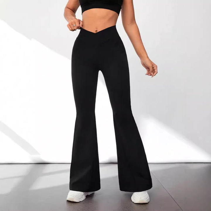 Dame Højtaljede Sportleggings med struktureret Rib-design Stilla