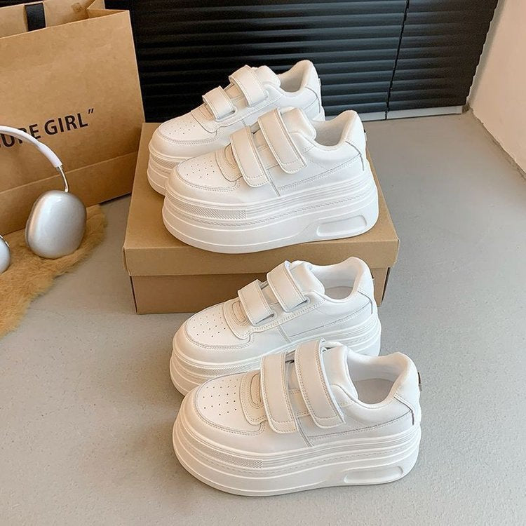Dame Fitness Sneakers med dobbelt velcro og dæmpende plateau Stilla