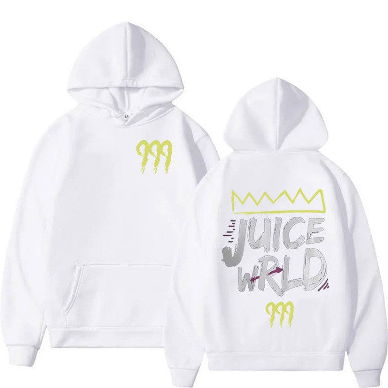 Kvinders hoodie med moderne kængurulomme-design og slående grafisk print Skovae