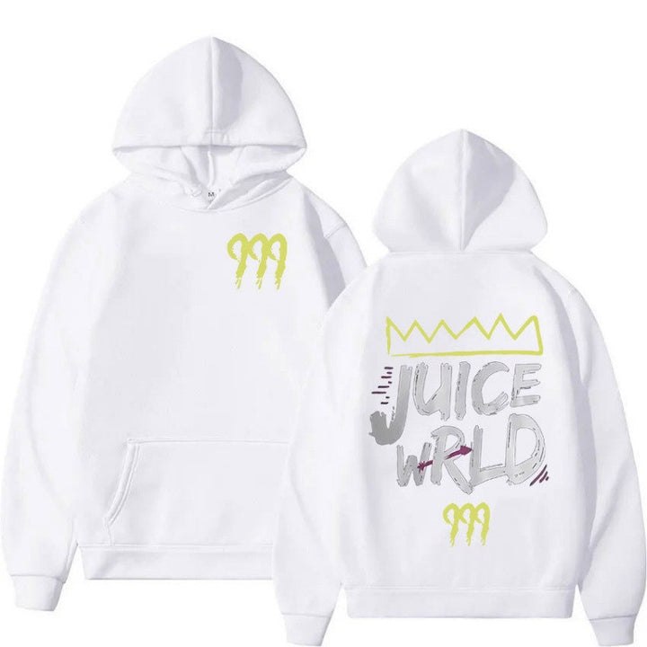 Kvinders hoodie med moderne kængurulomme-design og slående grafisk print Skovae