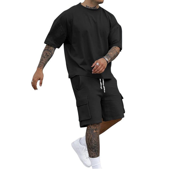 Herre afslappet Cargo-shorts sæt med praktisk design og høj kvalitet bomulds kvalitet Stilla