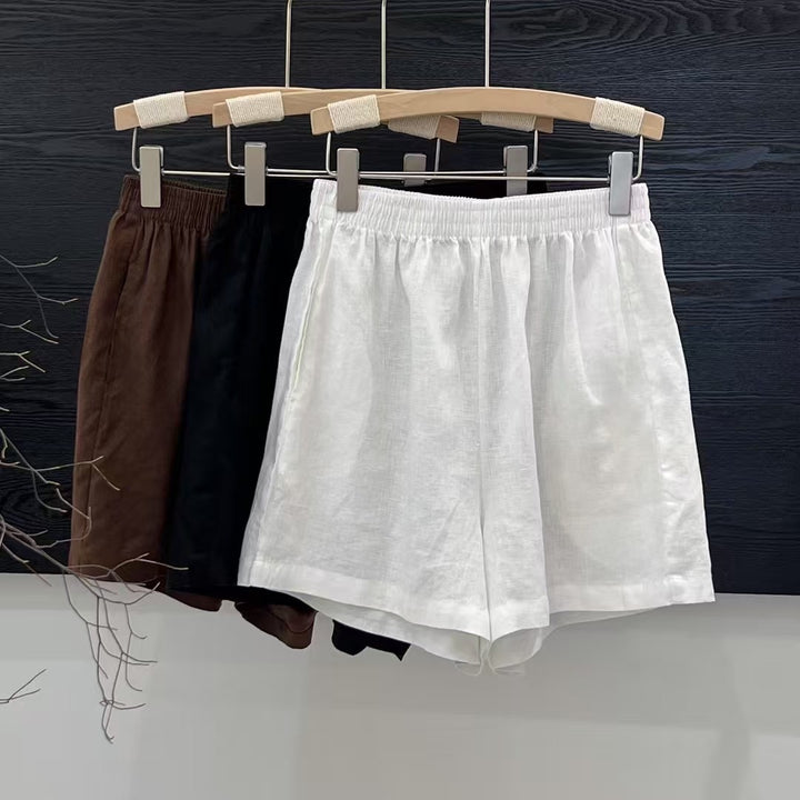Femme Letvægts Åndbare Linned Shorts Stilla