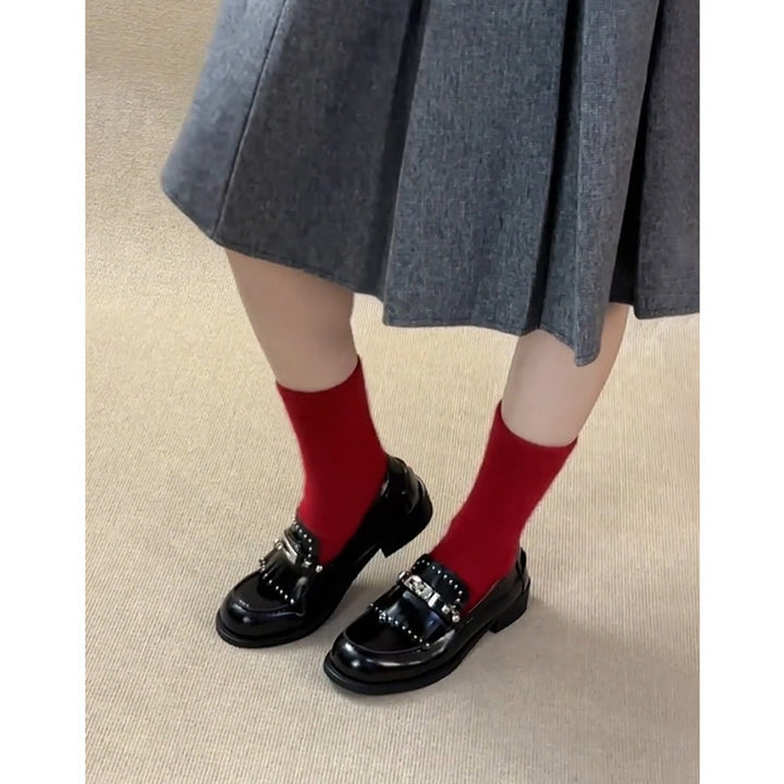 Dame Chic Dekorative Remme Loafer Stilla