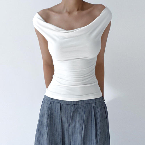 Damebluse med smart omslagssnit Skovae