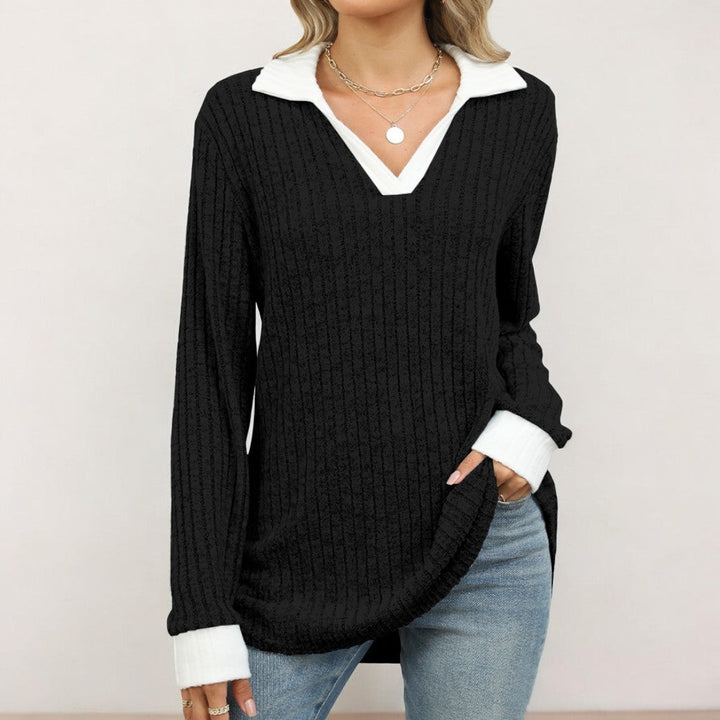 Stilla | Klassisk Bluse Med Lange Ærmer