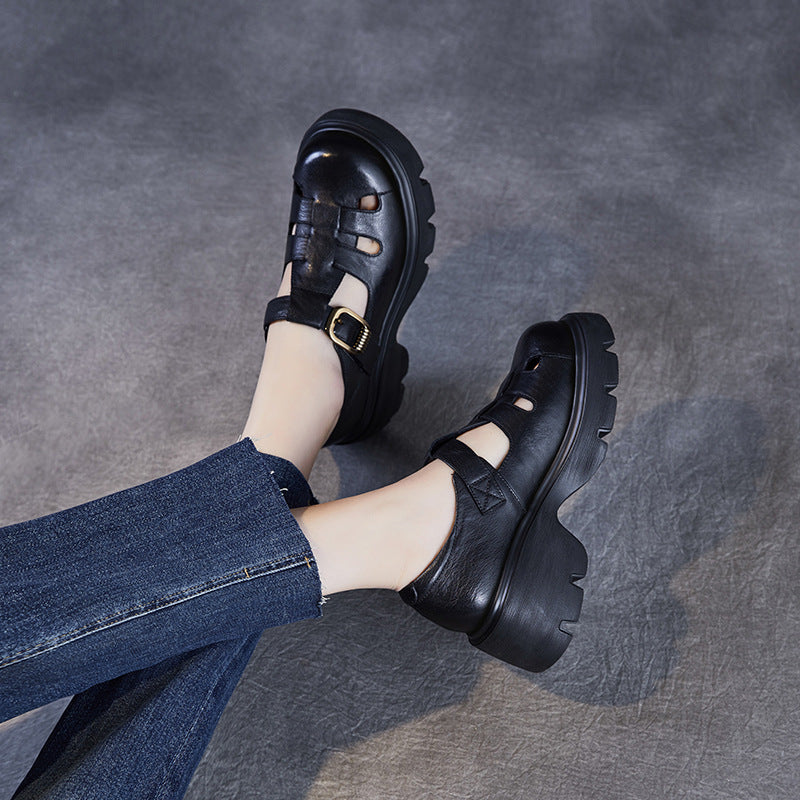 Dame Chunky Platform Spænde Sandaler Stilla