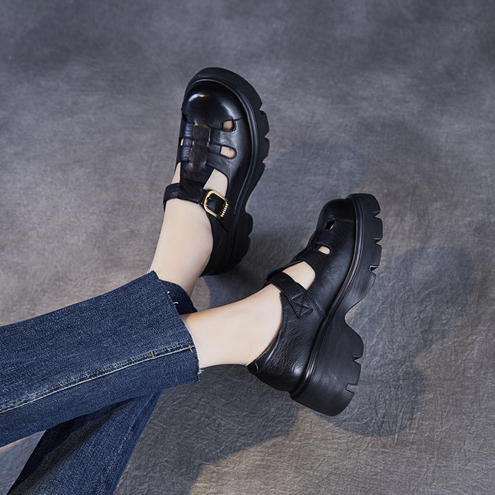 Dame Chunky Platform Spænde Sandaler Stilla