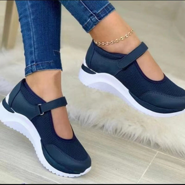 Damer sporty sneakers med åndbart mesh-øvermateriale og skridsikker sål Stilla