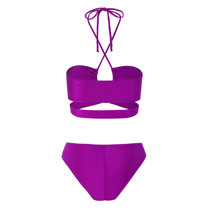 Dame bikini-sæt med raffineret knudedesign og brede stropper Stilla