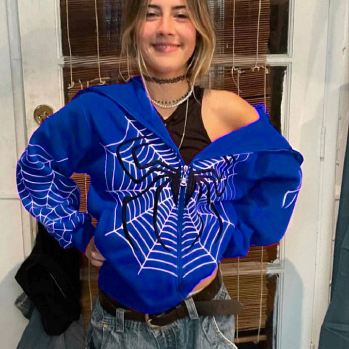 Femme Grafik Zip-Up Hoodie Stilla