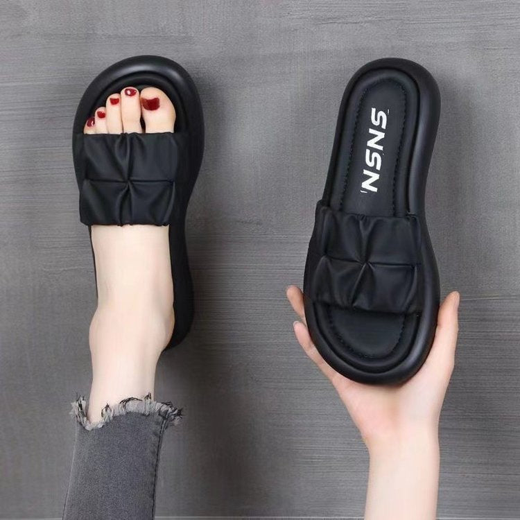 Damer Slipper med polstret remdesign og skridsikker sål Stilla