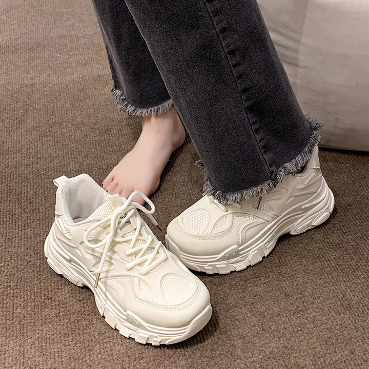 Dame sporty Chunky Sneakers med åndbare mesh-indsatser og skridsikker sål Stilla