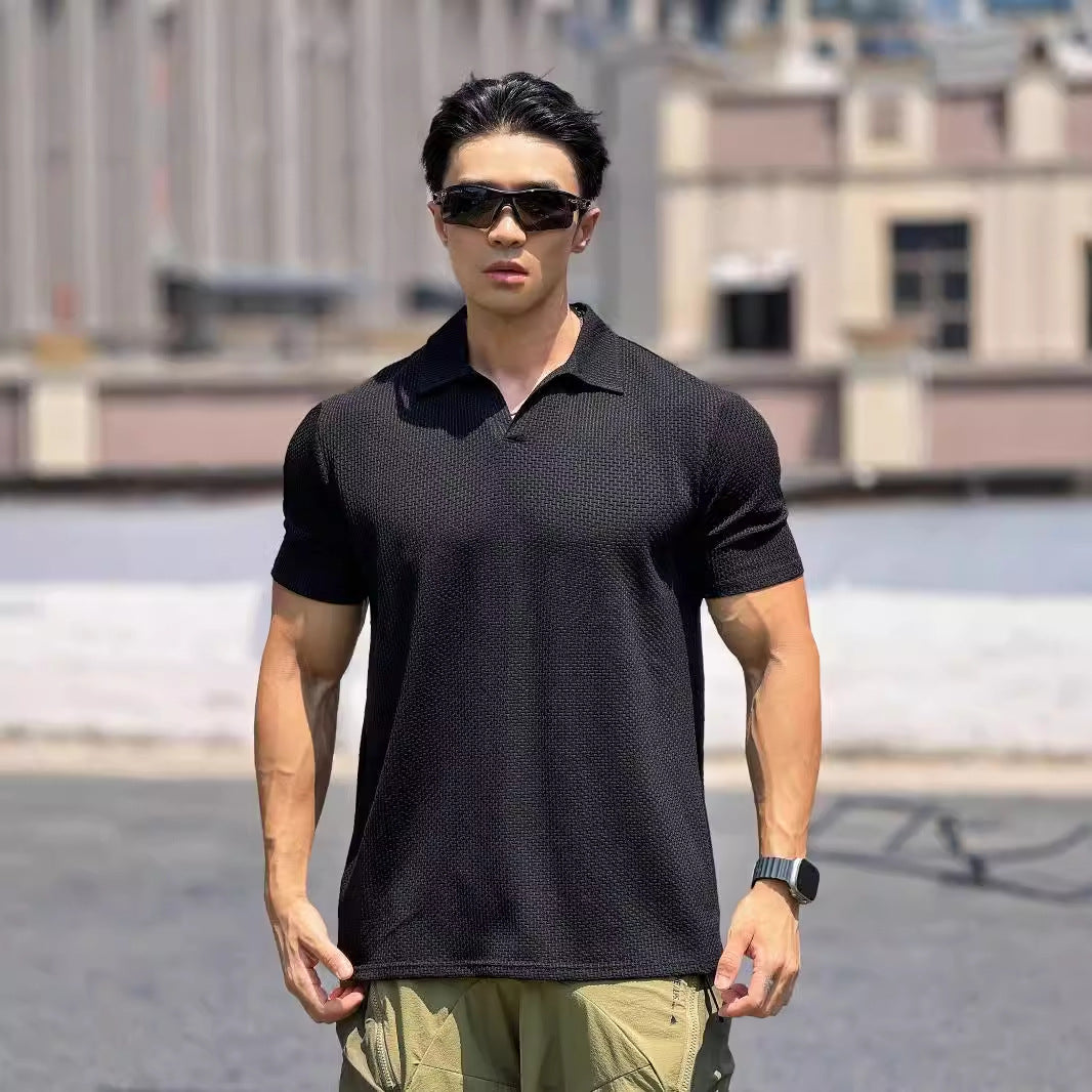 Herre polo shirt med innovativ åndbar struktur Stilla