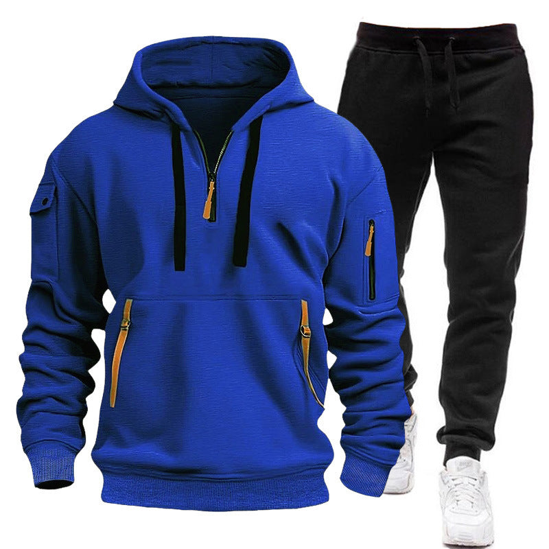 Kvinders funktionelle hætte sweatshirt med praktiske lynlåslommer Skovae