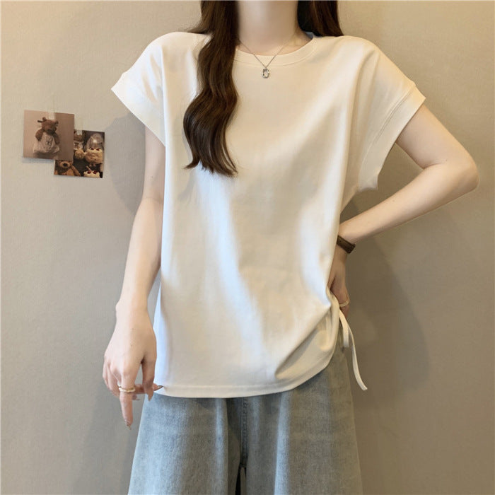 Femme Afslappet Fit Knot Tee Stilla