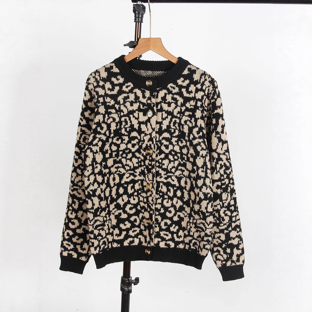 Kvinders afslappet dyreprint sweater Stilla