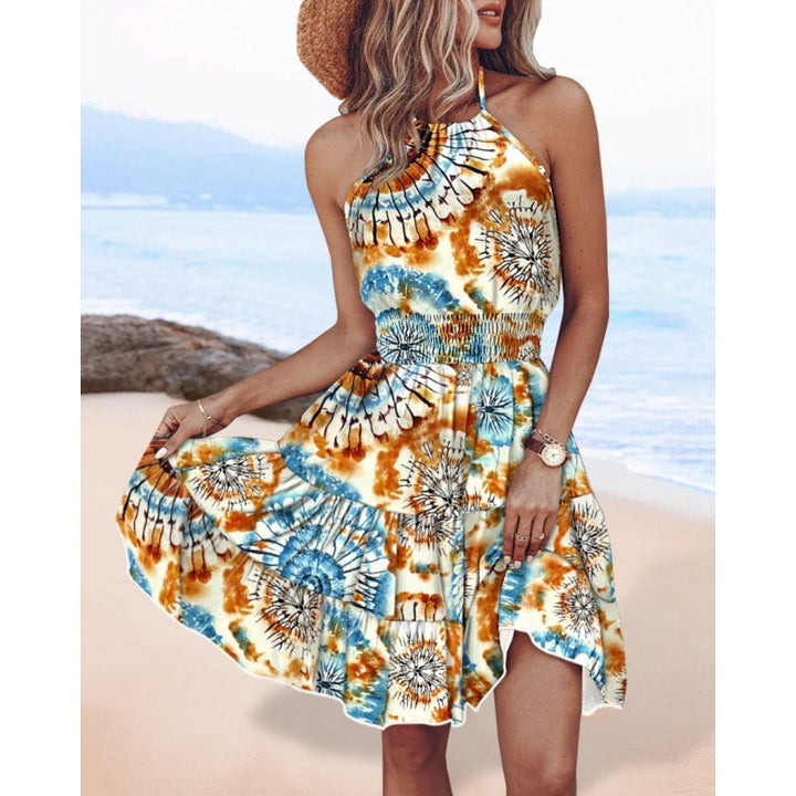 Dame Sommerlige Maxikjole med voluminøse Ruffles detaljer Stilla