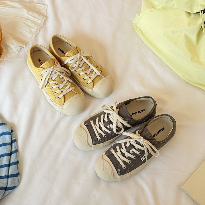 Femme Casual Snørebånd Canvas Sneakers Stilla