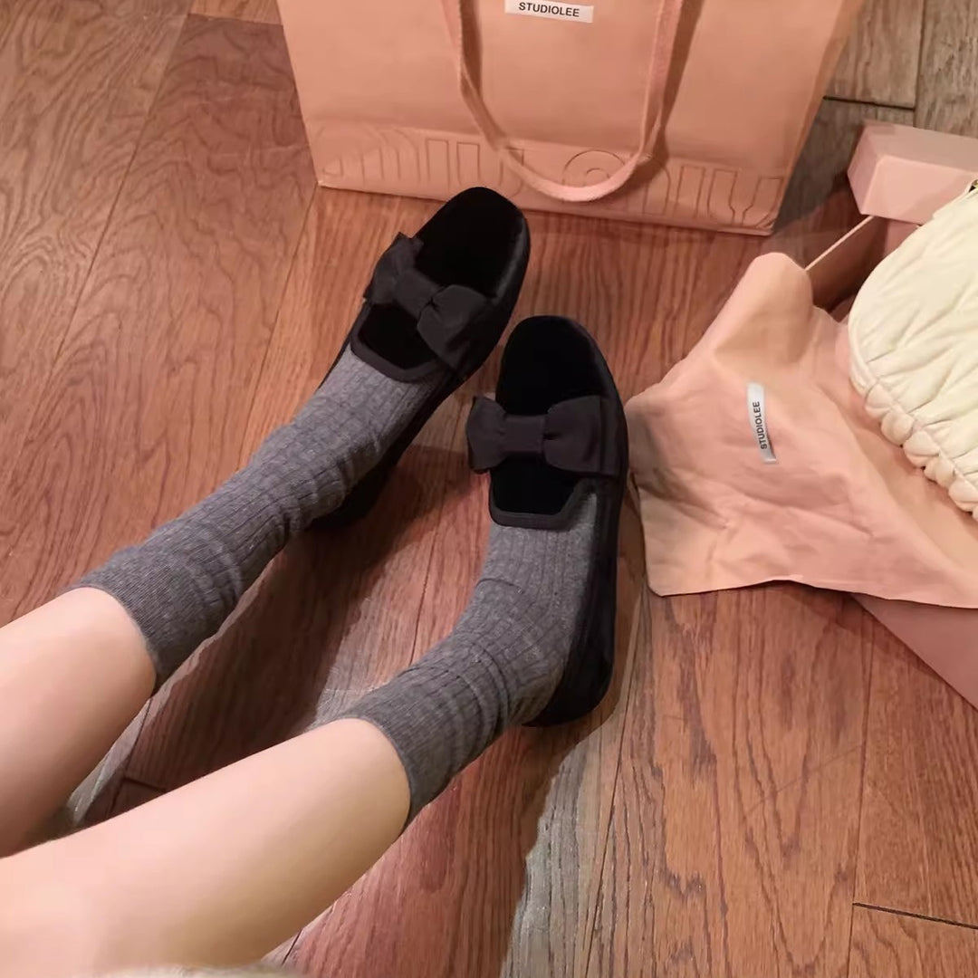 Dame stilfulde Ballerinas med sløjfeaccent Stilla
