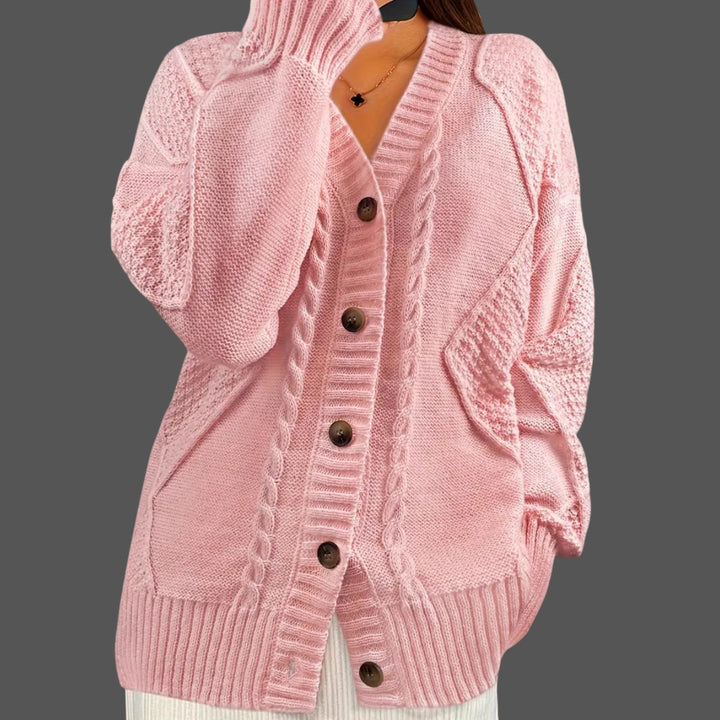 Kvinders cardigan i afslappet oversized stil Stilla