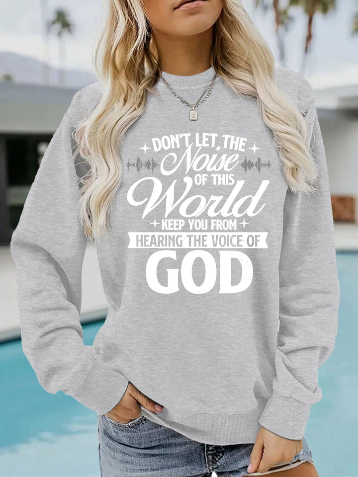 Kvinders sweatshirt med inspirerende print og komfortabel pasform Stilla