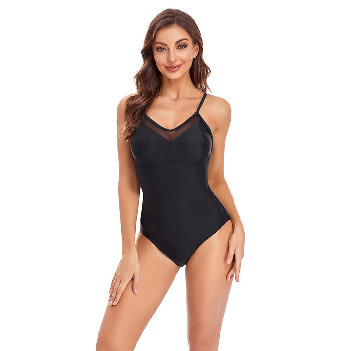 Dame One-piece badedragt med transparent accentdetaljering og behageligt design Stilla