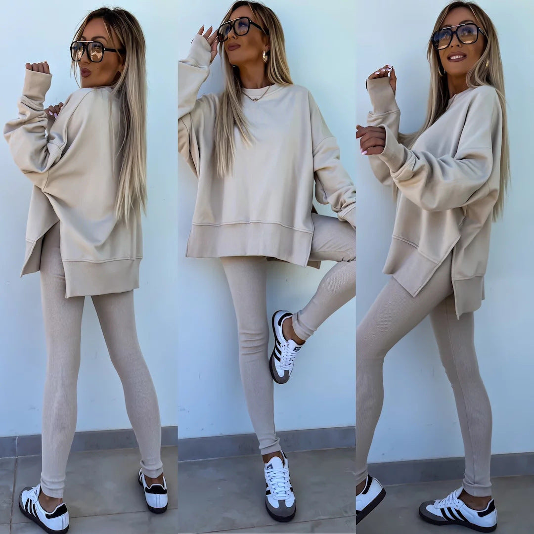 Stilla | Casual Løs Sweatshirt Bukser Sæt