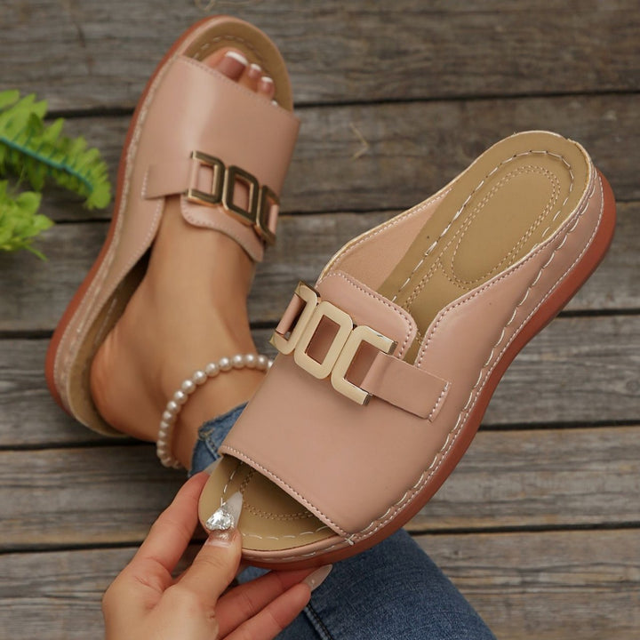 Dame Elegante Fritids Slide Sandaler Stilla