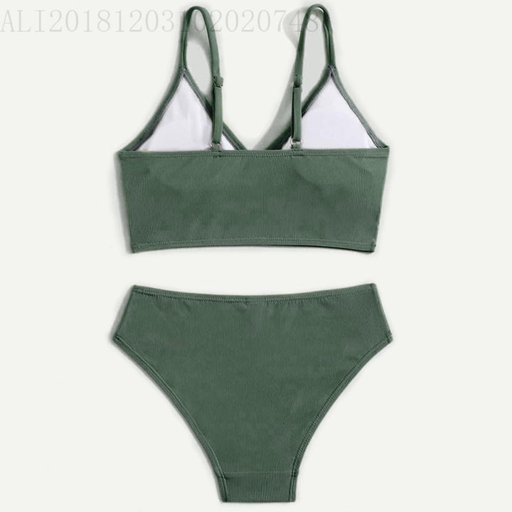 Damebikinier med elegant indpakningsdesign og justerbare stropper Stilla