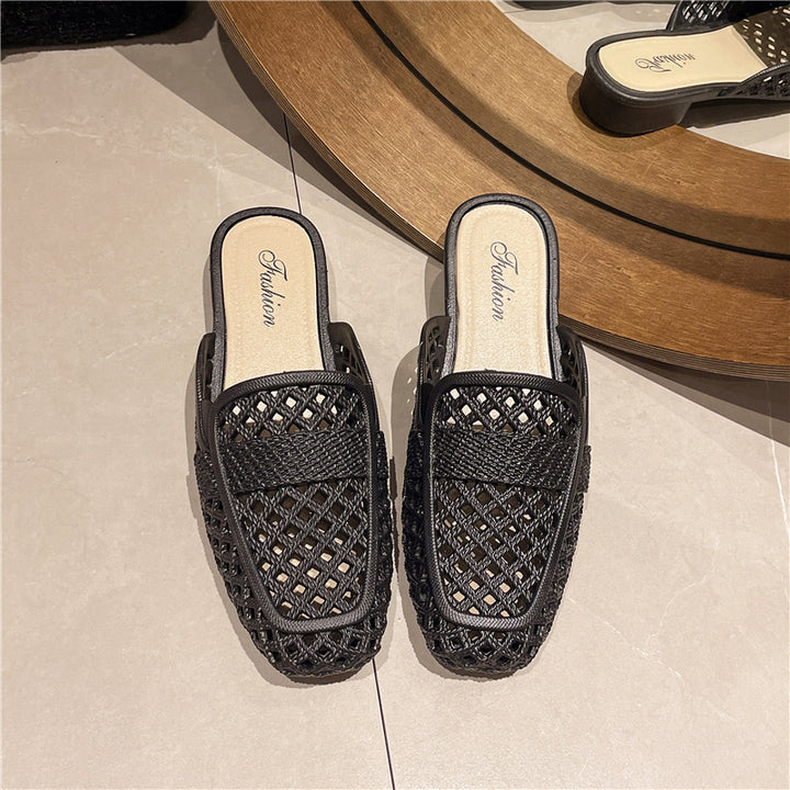 Dame mode skridsikre sandaler med perforeret design og ergonomisk fodseng Stilla