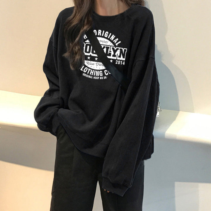 Femme Overstørrelse Grafik Sweatshirt med unikt design Stilla