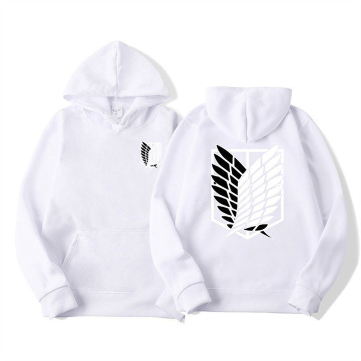 Dame hoodie med moderne anime design og praktisk kengurulomme Skovae