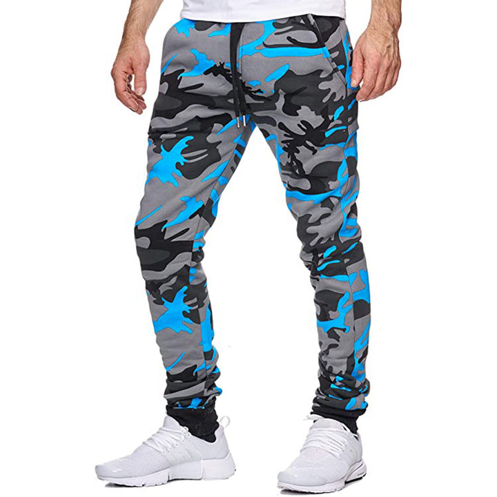 Herrer mode joggebukser i trendy camouflagedesign Stilla
