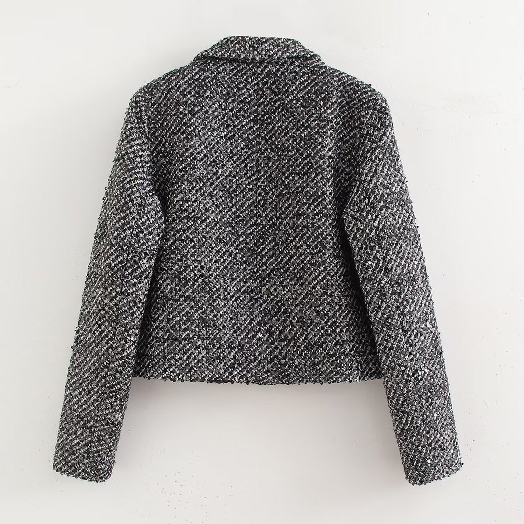Femme struktureret cropped Utility-jakke Stilla