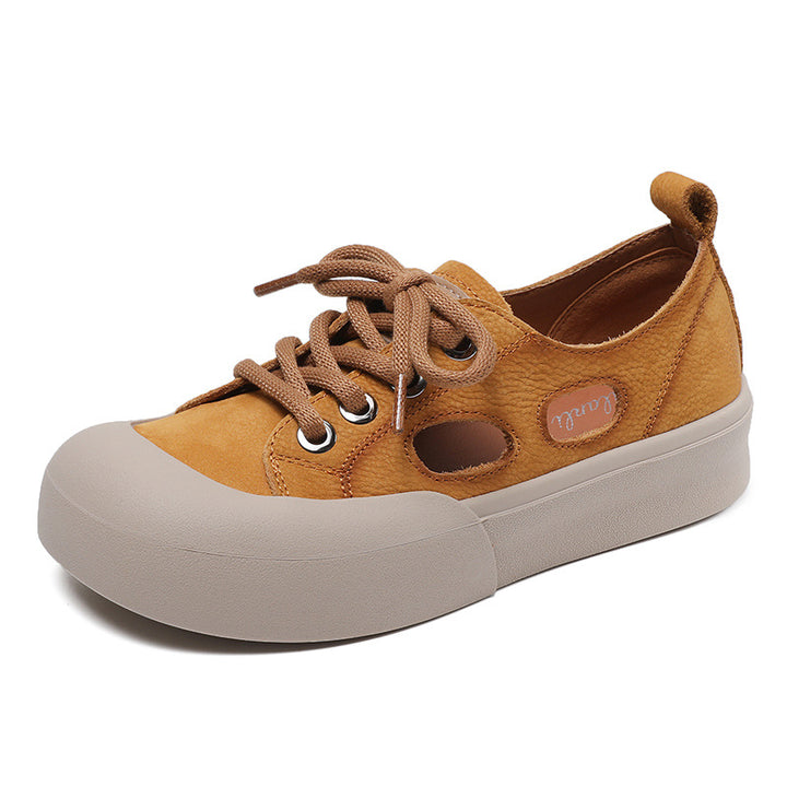 Kvinder Fritids Snøresneaker med åndbart Cut-Out-design Stilla