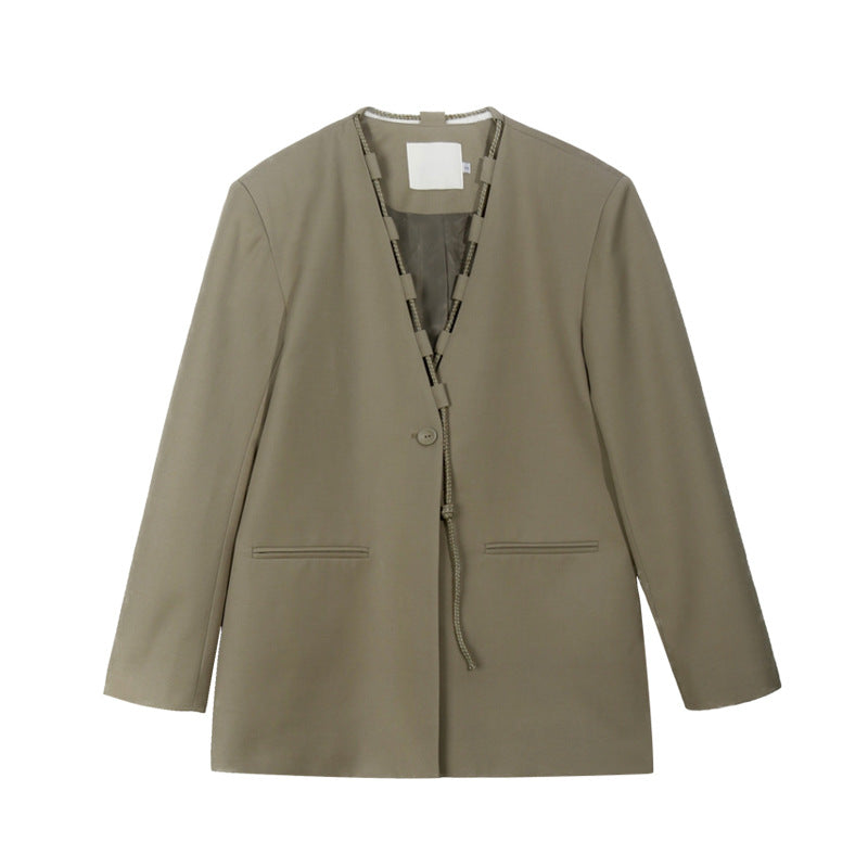 Dame Oversize-blazer med afslappet snit og elegante detaljer Stilla