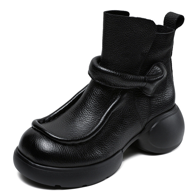 Dame High-Top Chunky Støvler med Vikledesign Stilla