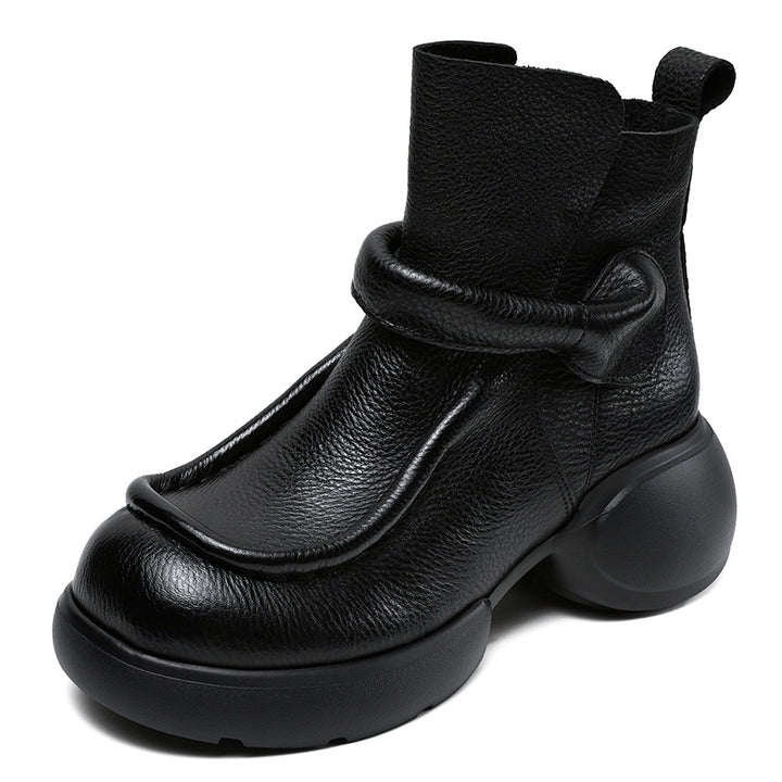Dame High-Top Chunky Støvler med Vikledesign Stilla