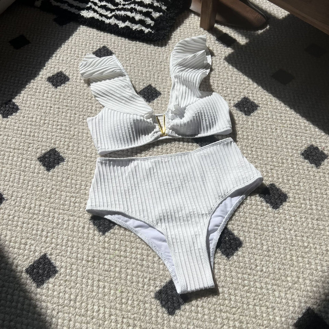 Dame Bikini-sæt med charmerende flæsedetaljer Stilla