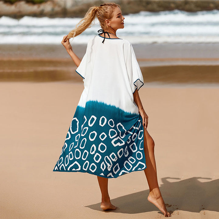 Dame Strandkimono med unikt grafisk design og generøs pasform Stilla