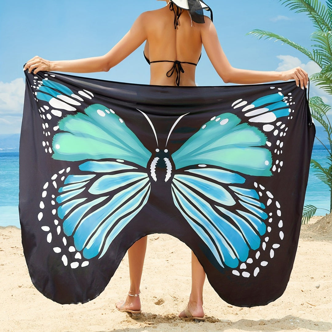 Dame Strandcover med legende sommerfugledesign Stilla