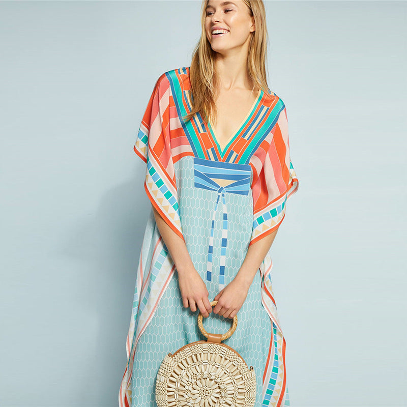 Dame Bohemian-stil Strand Overgang Kjole Stilla