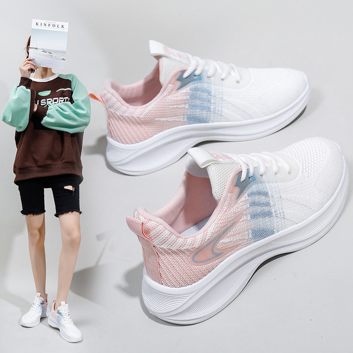 Dame Sporty Sneakers lavet af åndbart materiale med støddæmpende sål Stilla